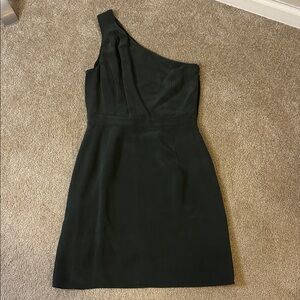 J. Crew Dark Green Silk Dress